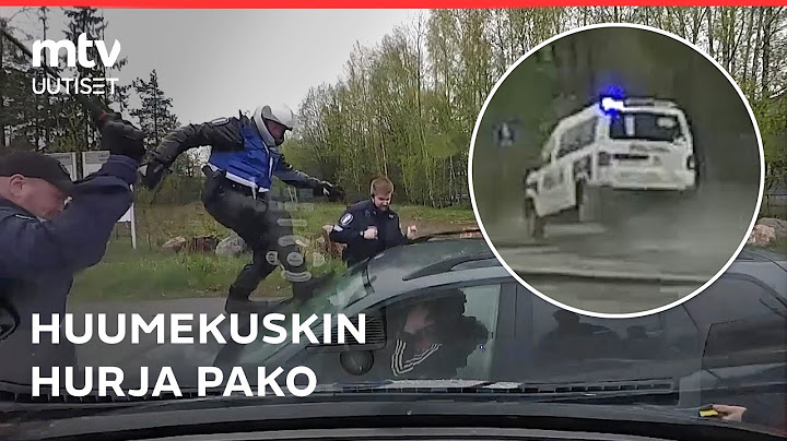 Poliisi rikkoi ikkunat ja potki tuulilasia - huumekuskin pako tallentui poliisiauton kameraan