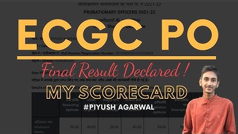My ECGC PO scorecard | Interview ? | Learnings