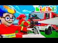 Kompilation : Die Kinder spielen mit Feuerwehrautos | Die Kinder spielen! ⛑ Kidibli