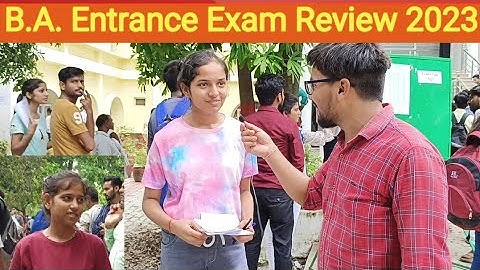 B.A. Entrance Exam of Lucknow University Review 2023|| #lucknowuniversity #entranceexam2023||BA exam
