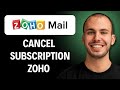 How to cancel Zoho subscription