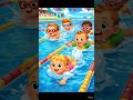 who win 🏆 #kidsracing #swimming #forkids #cartoon #babyreels #babyenjoyment