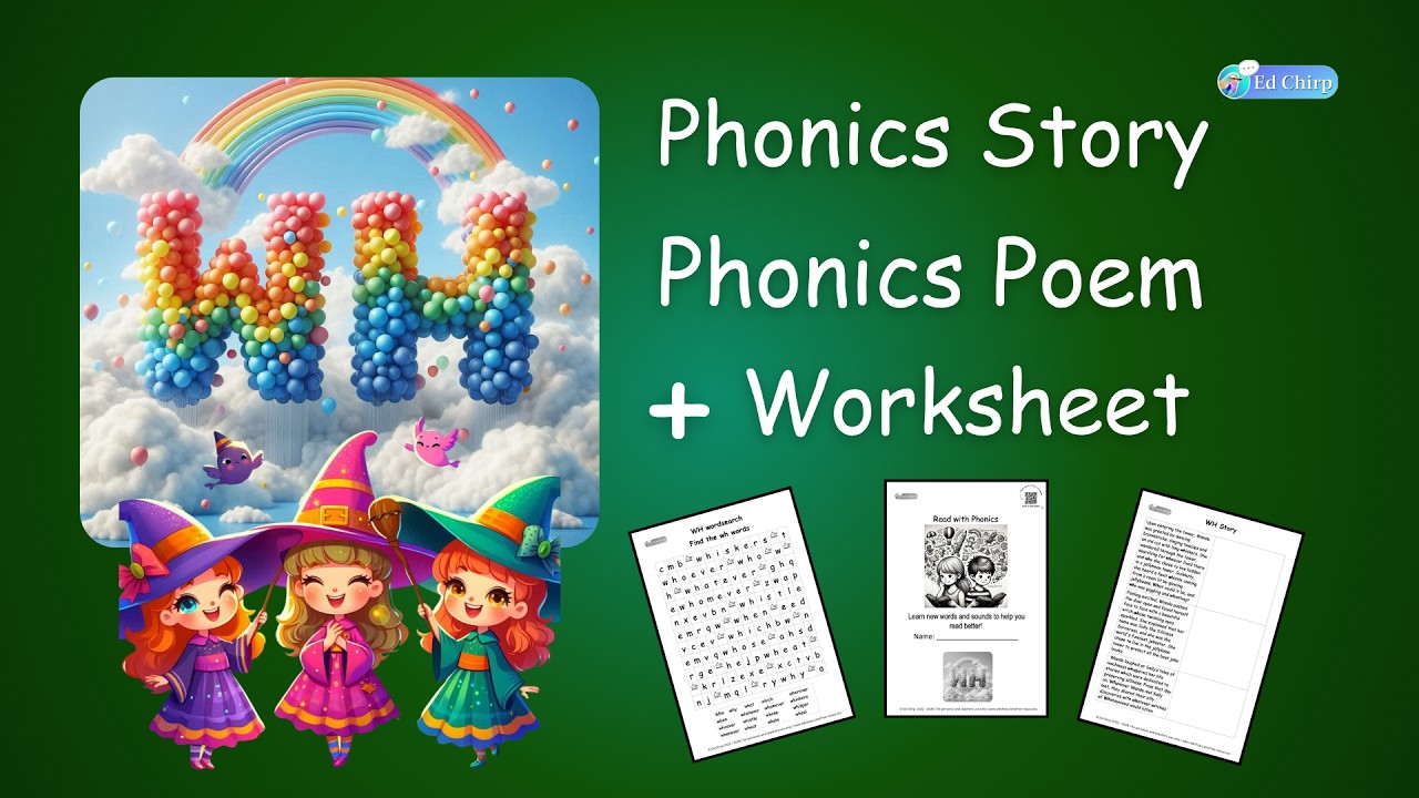 WH Words Phonics Story 🧙🏽‍♀️ | Who, Why, Where, What & Whenever