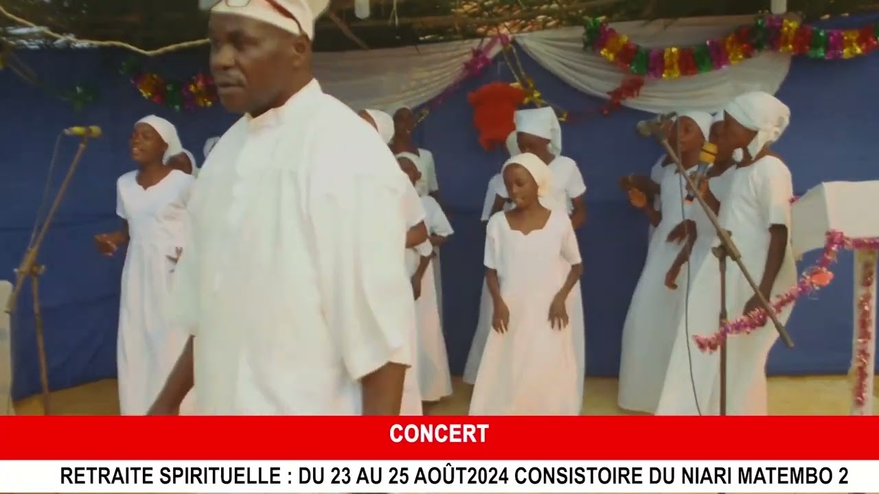 Prestation des groupes d'animation lors de retraite spirituelle à MATEMBO 2.