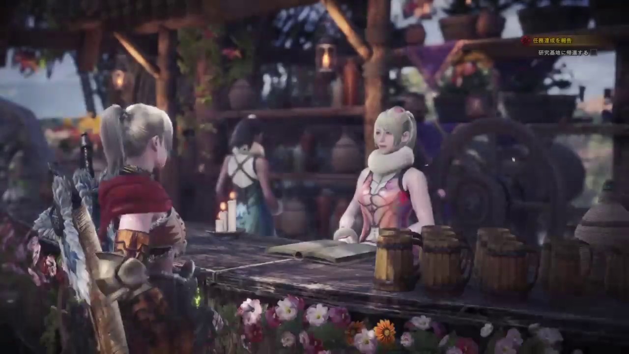 集会エリア受付嬢はかわいい Mhw Youtube