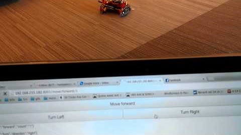 Raspberry pi + arduino + nodejs robot
