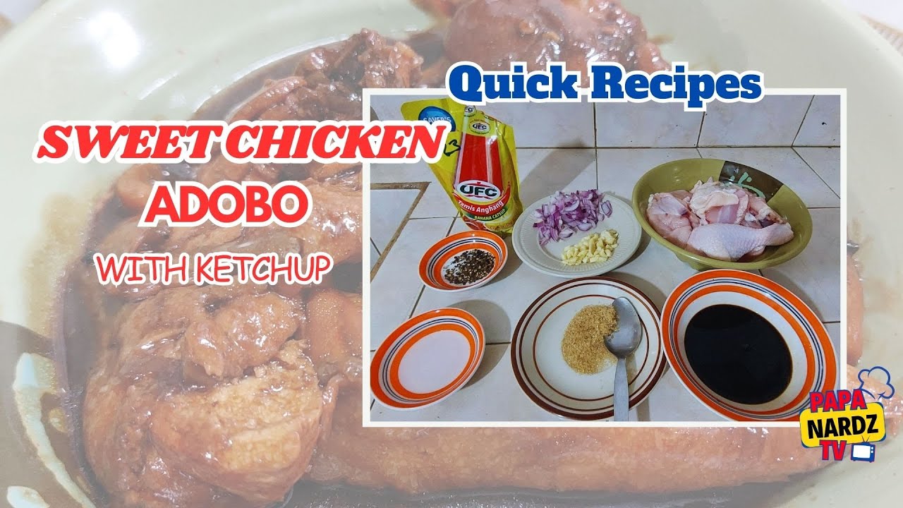 Vlog 9 CHICKEN ADOBO with Ketchup Quick Recipes YouTube