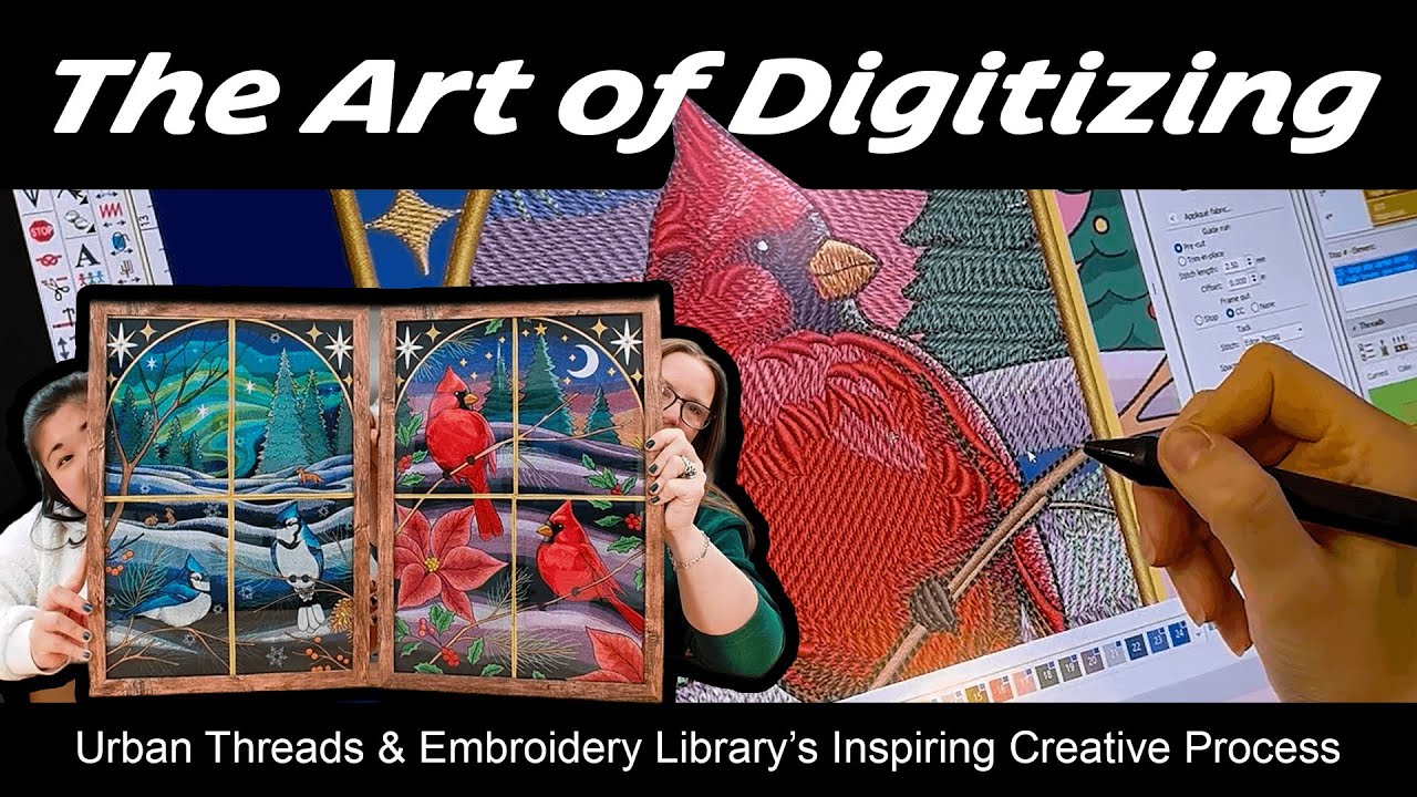 The Art of Digitizing with Embroidery Library and Urban Threads - YouTube