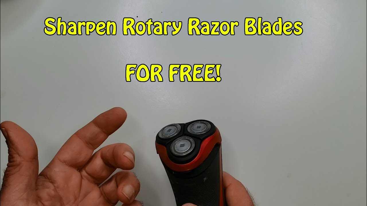 Sharpen Rotary Razors for FREE! - YouTube