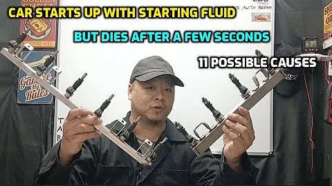 CAR STARTS WITH STARTING FLUID BUT DIES AFTER A FEW SECONDS