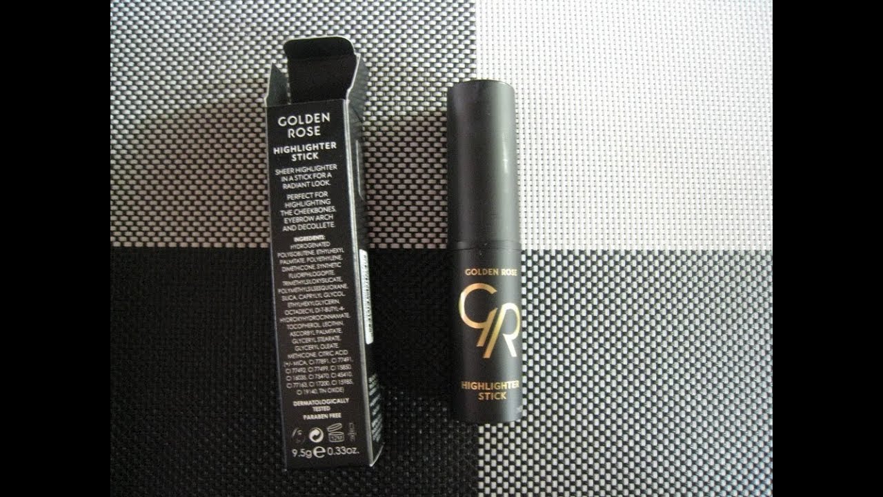 Golden Rose Highlighter stick 02 Bright pink review by ELGR Nail art, health and beauty pages by Ele