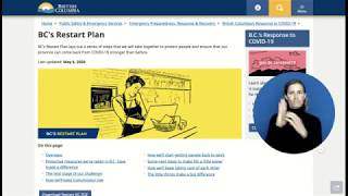 BC's Restart Plan in ASL - #1. Overview
