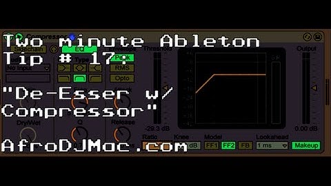 De-esser in Ableton Live: 2 Minute Tip #17