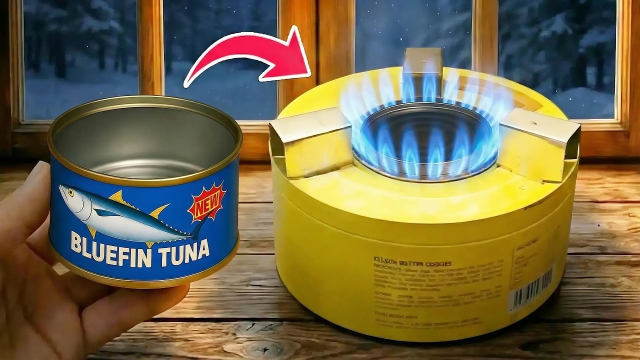 No Gas, No Wood 😱!! This DIY Tin Can Stove Gives Serious Heat All Winter 🔥❄️