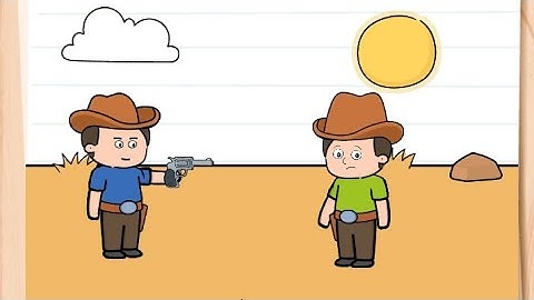 Brain test all Star iq boost daily puzzle 3 October 2025 save the cowboy from getting shot.