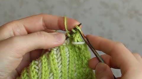 I-cord bind-off for 2-color brioche (continental)