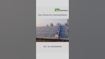 Solar panel dry cleaning robot a solution for large solar panel farms and areas lacks in water.