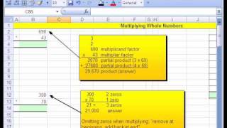 Excel Busn Math 12: Multiplying & Dividing In Excel