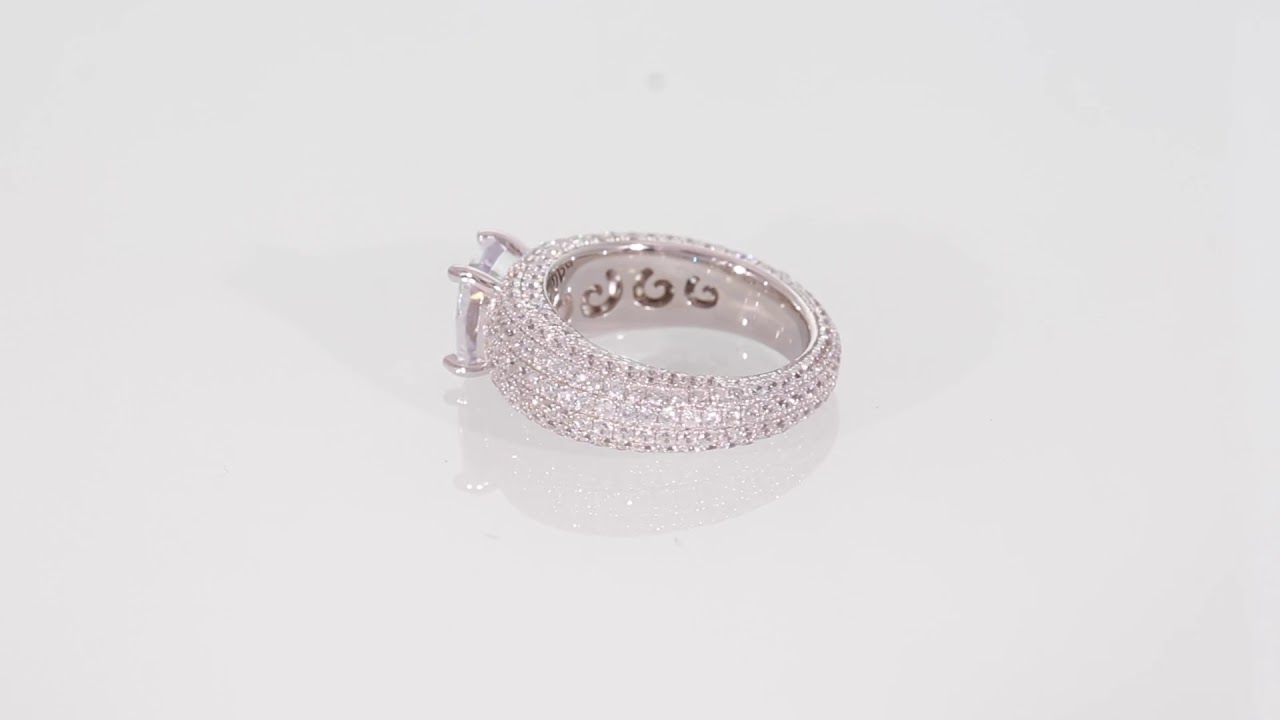 Taj mahal silver 360 ring view YouTube