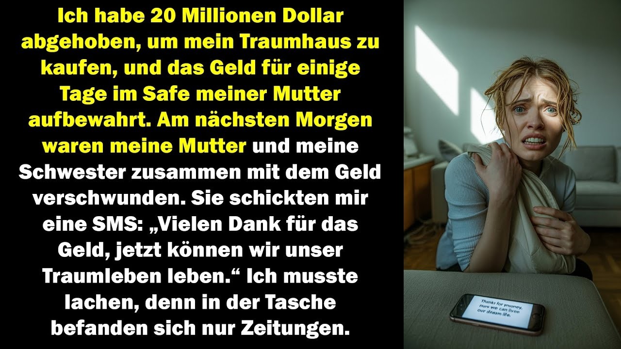 Sie stahlen meine 20 Millionen doch ich lachte, weil sie nur alte Zeitungen mitgenommen hatten