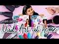 Nail Art Designs | shimmer and sparkle |  easy kids nail art | Myra singh | Nail art at home