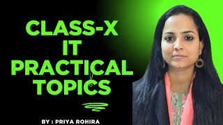 Class 10 IT PRACTICAL TOPICS | Important for BOARD EXAM | Easy Explaination | 402 | IT | CBSE screenshot 5