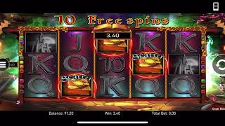 #7# 🎰 Great Book of Magic Deluxe 🎰 Slot [Bonus Game Bet 0,40£] screenshot 3