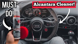 How to SUPER CLEAN Your ALCANTARA STEERING WHEEL in Your Audi RS3/TTRS (Quick & Easy)