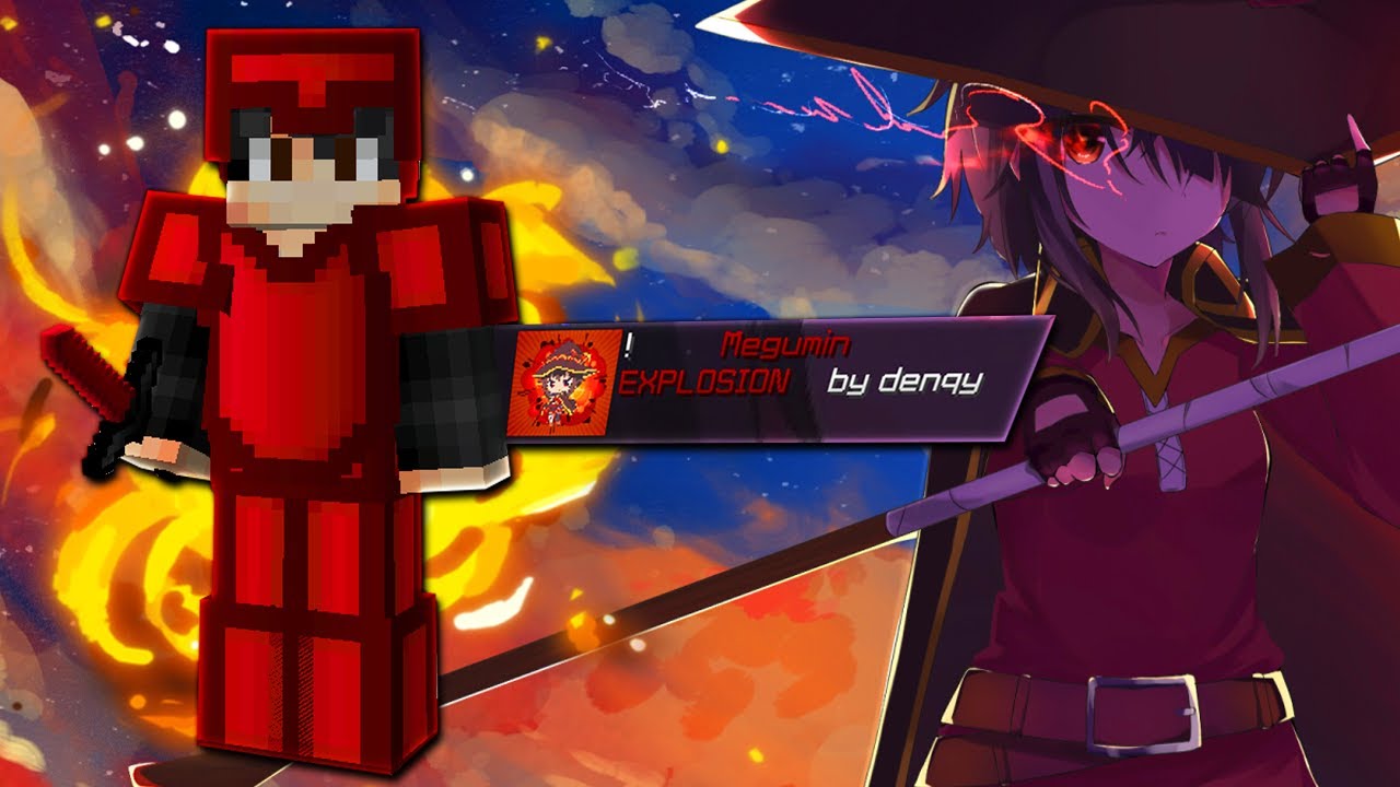 Megumin 32x - minecraft bedwars texture pack (anime texture pack) - YouTube