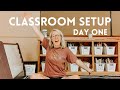 CLASSROOM SETUP DAY ONE | Getting Into My First Classroom!!!