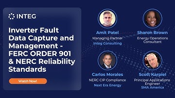 Inverter Fault Data Capture and Management - FERC Order 901 & NERC Reliability Standards