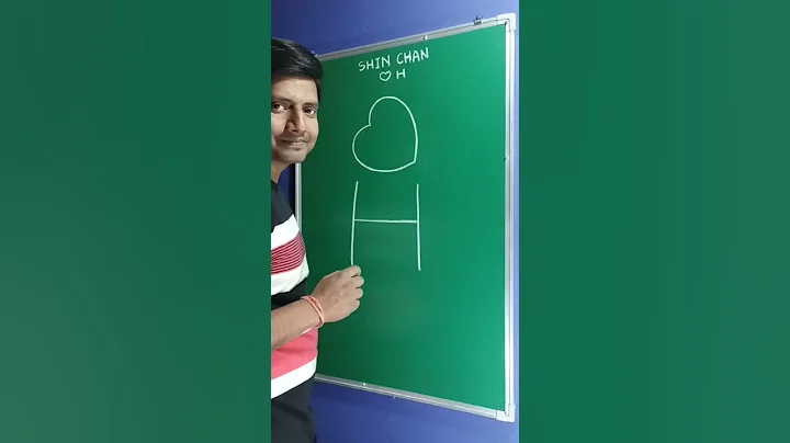 simple shinchan drawing use ❤H.