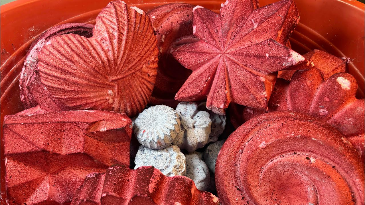 Red Reformed Gymchalk | Oddly Satisfying | ASMR 