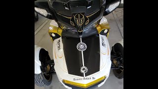 Can-Am Spyder Exhaust Sounds 200 Mm Gp Black Widow 2 Baffles