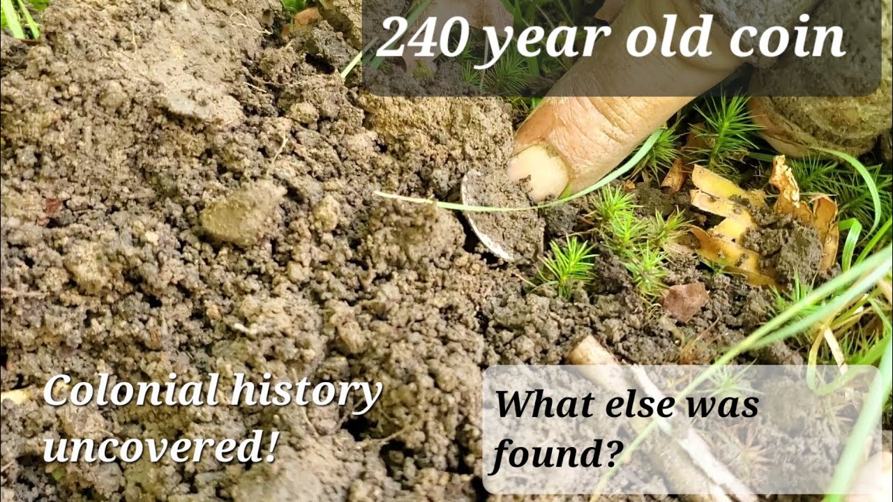 Metal detecting 200 plus year old coins at a colonial home site. - YouTube