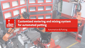 Customized metering and mixing system for automated potting