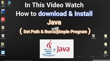 Download and Install Java | set Java Jdk Path | Run first #Java program in Hindi