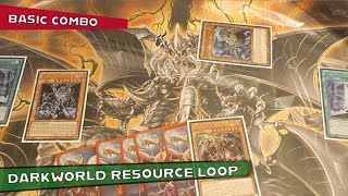 YUGIOH Basic DarkWorld Combo - Hand resource loop