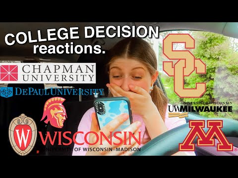 MY COLLEGE DECISION REACTIONS 2021 *realistic* (USC, UW Madison, Chapman University, and more)