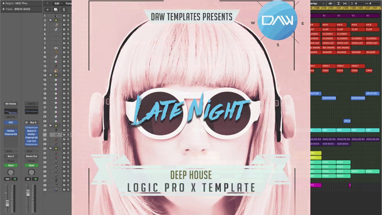 Late Night (Deep House Logic Pro X Template produced by Insight