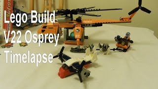 20 second Lego timelapse take2 V22 Osprey tilt rotor airplane 30189