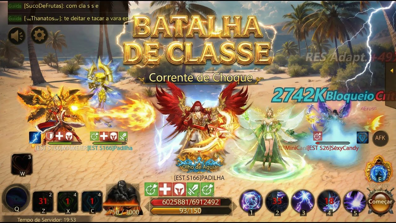 Classificação da Batalha de Classe - ARQUEIRO - 23/01/2026 - By Padilha S166 - Wartune Ultra