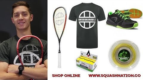 SQUASH STRINGING | ATW METHOD | How to ATW string a James Willstrop Unsquashable Autograph Racket