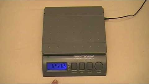 LW Small Postal Scale Calibration