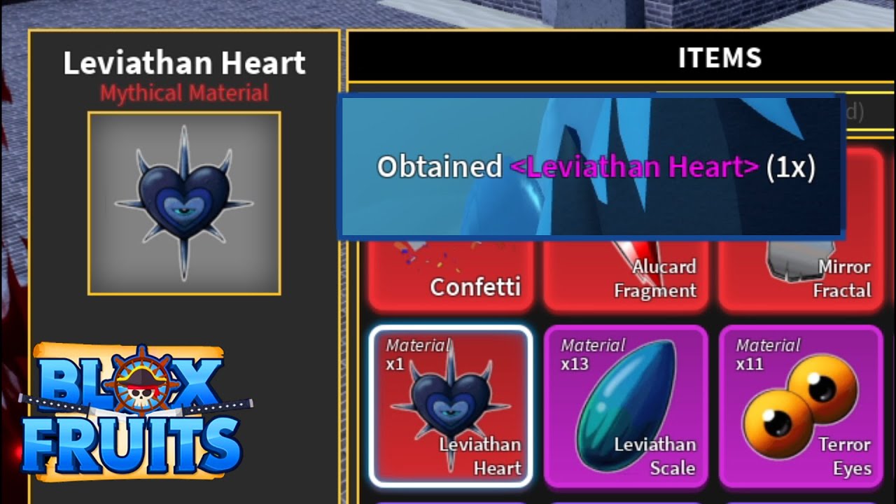 Blox Fruits Leviathan Heart - How to Get Cold Heart - Try Hard Guides