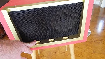 Symphonic record player playing a 33.3 RPM LP record.