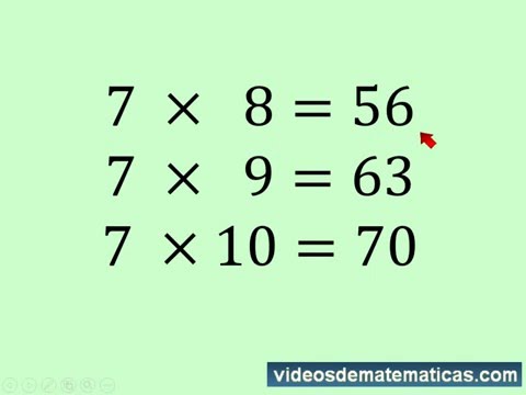 Video: ¿Qué es la tabla de multiplicar del 7?