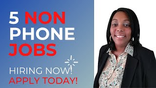 Best Non Phone Work From Home Jobs| Non Phone Work From Home Jobs