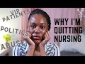 WHY I'M QUITTING BEDSIDE NURSING |RANT VIDEO| PMHNP JOURNEY