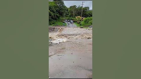 Laplaine Bridge Damaged by River